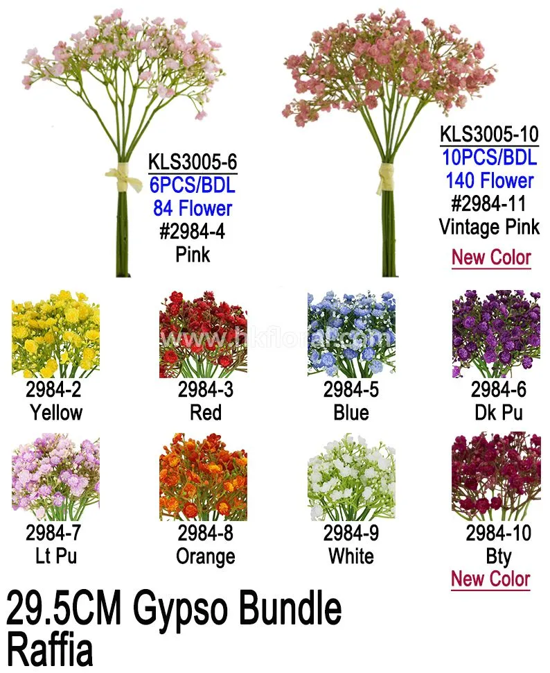 Artificial Flower, Home Deco,  Gypso Bundle 6