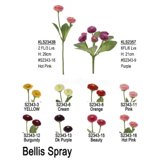 Artificial Flower Home Decor Bellis Spray