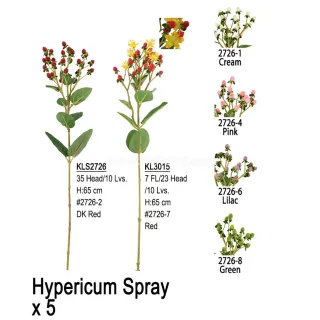 Artificial Flower Home Decor Hypericum Spray