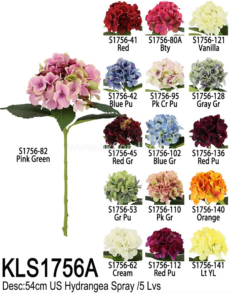 Art Flower, 54cm US Hydrangea Spray