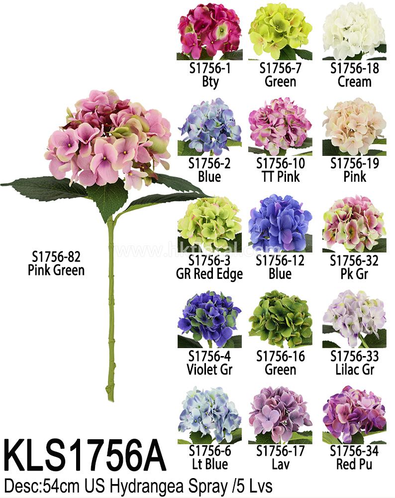 Artificial Flower, 54cm US Hydrangea Spray