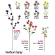 Artificial Flower,  Mini Xanthium Spray (3 Sizes)