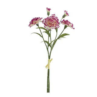 Artificial carnations - the perfect solution for those with allergies to real flowers.