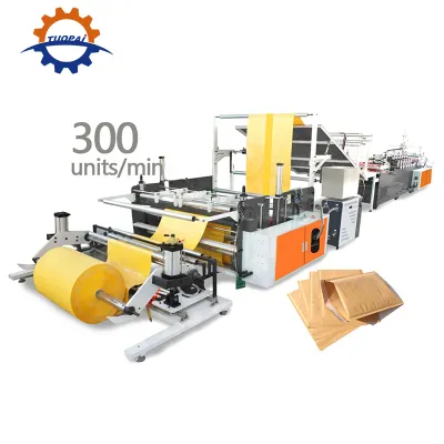 Machine de fabrication d'enveloppes à bulles en papier kraft (poly-film)