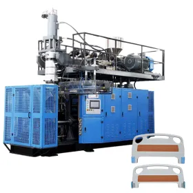 Máquina de moldagem por sopro de acumulação de estação única para paletes de produtos de papelão de plástico, cadeiras e barreira de tráfego