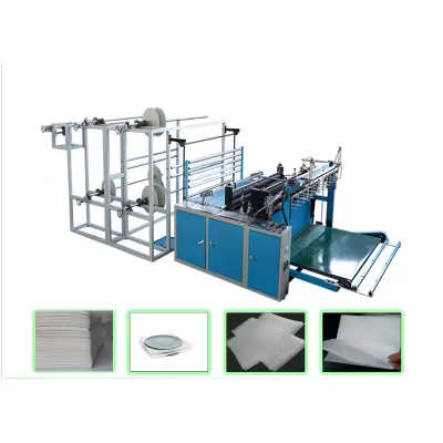 Máquina para fabricar sacos plásticos de bolhas de ar com vedação lateral e corte a quente