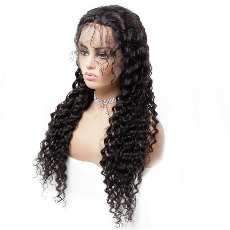 Deep curly 13*4 lace front wigs