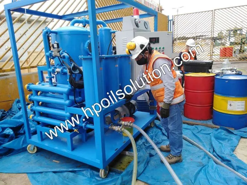 Onsite working Vacuum Transformer Oil Purification Plant