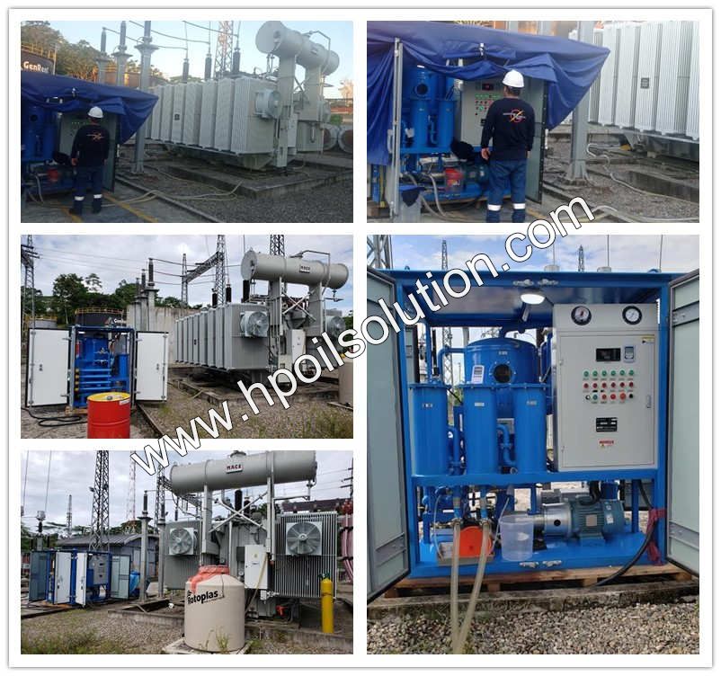 Site working transformer oil filtration plant
