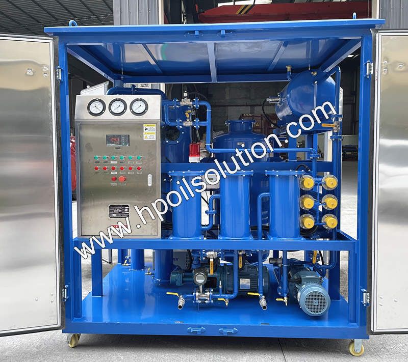 IP55 Enclosure Transformer Oil Regeneration Machine