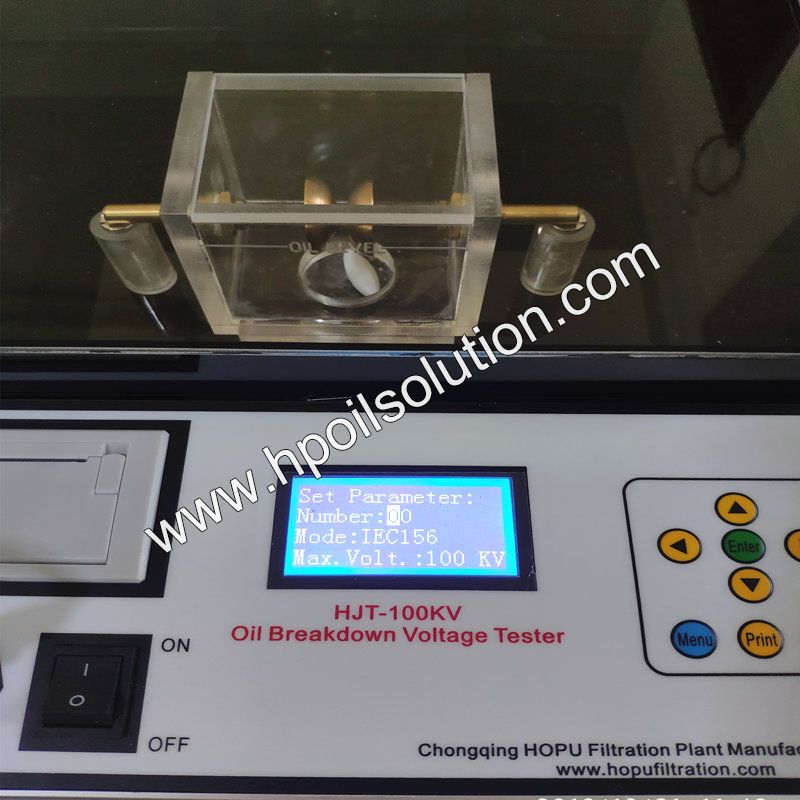 Portable Transformer Oil Breakdown Voltage Tester
