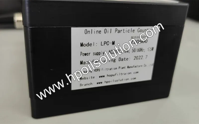 NAS or ISO Cleanliness Degree tester, Online Oil Particle Counter