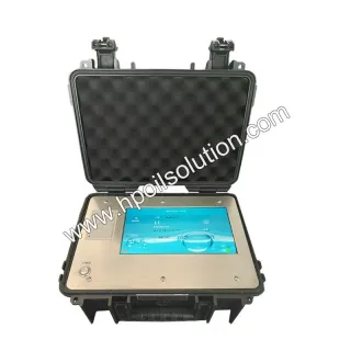 Compteur de particules d'huile portable, analyseur de propreté NAS/ISO pour huile de lubrification