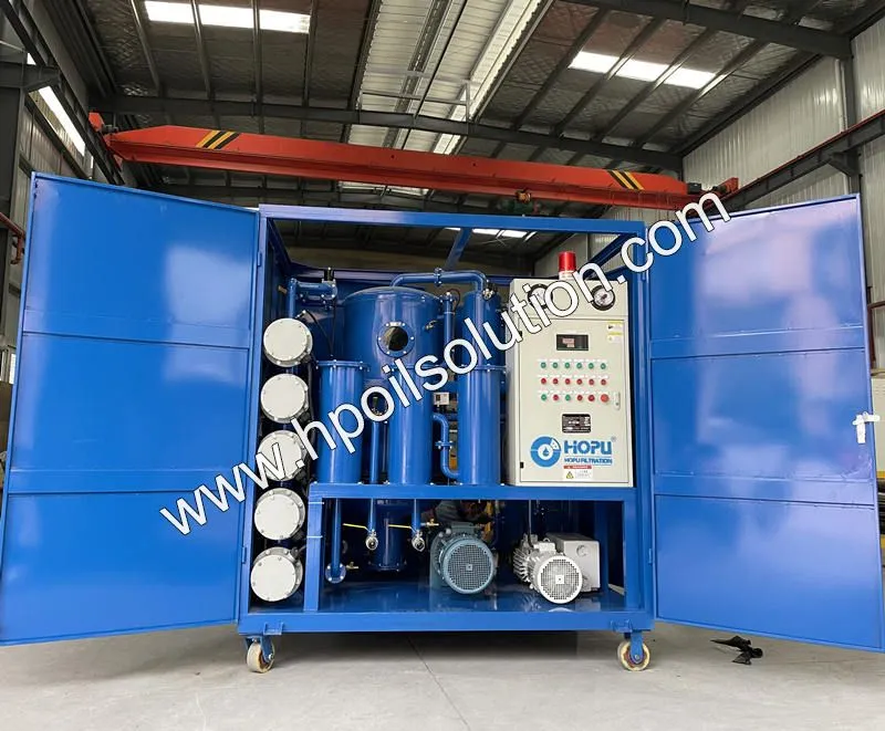 weather-proof enclosure canopy Transformer Oil Purifier,Oil Purification Plant