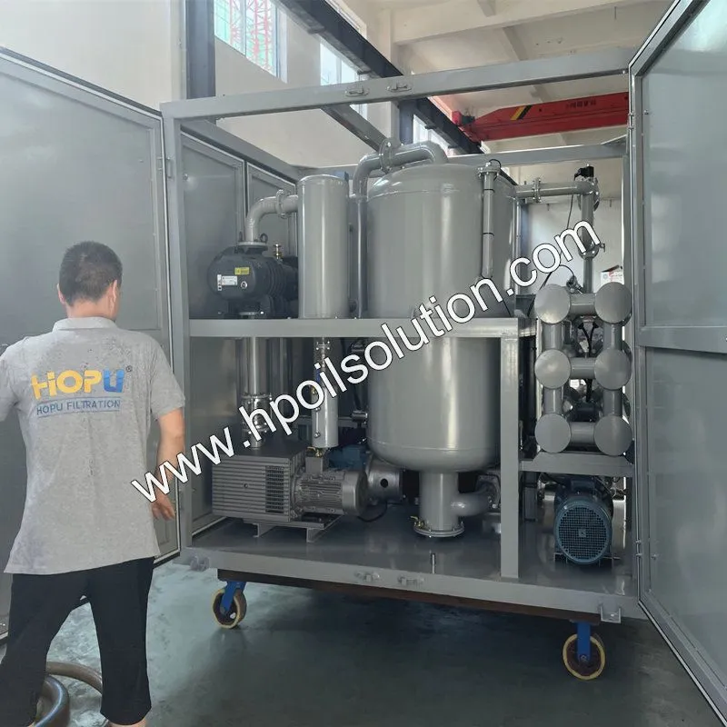 Container Enclosure Vacuum Transformer Oil Filtration and Purification Machine