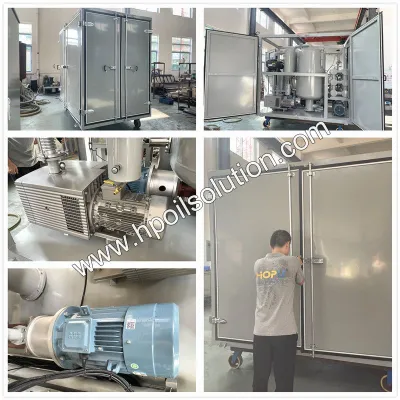Container Enclosure Vacuum Transformer Oil Filtration and Purification Machine