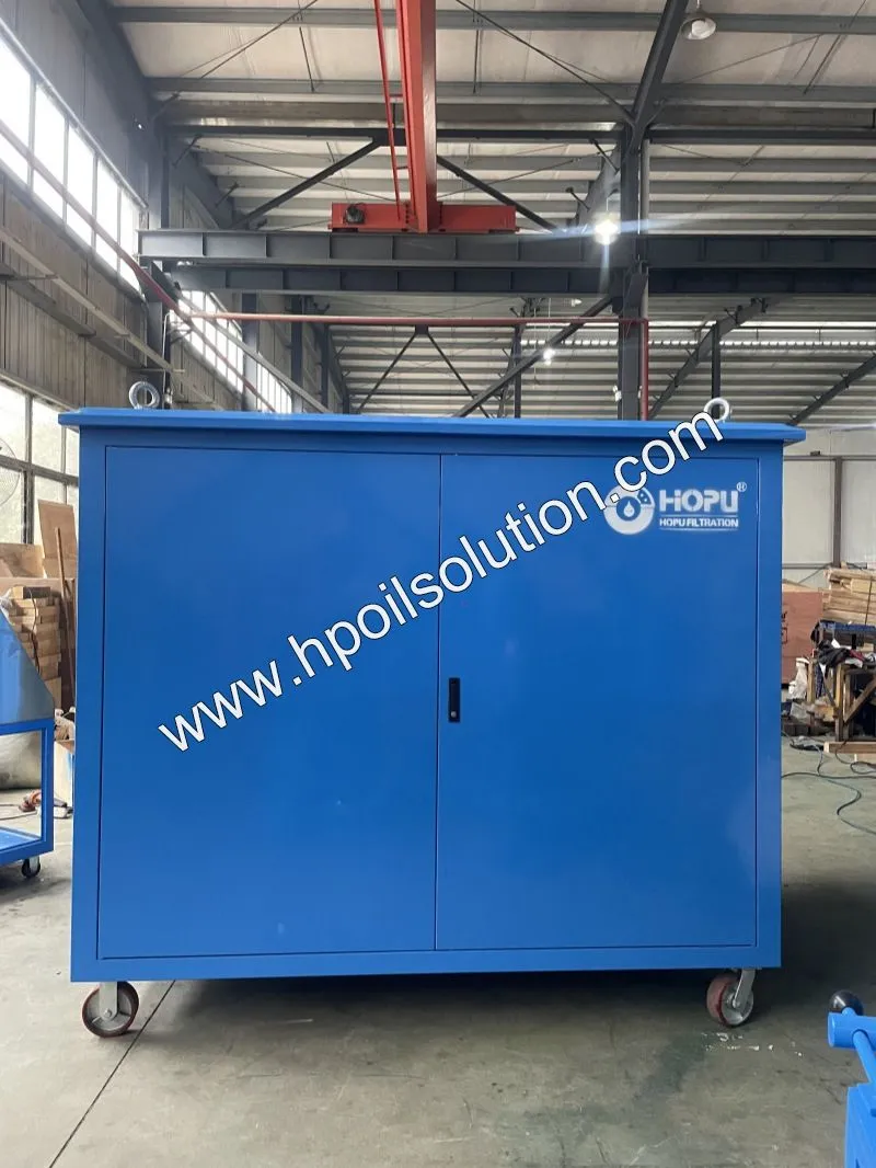 Transformer Oil Purifier Installed With Weather Proof Metal Doors