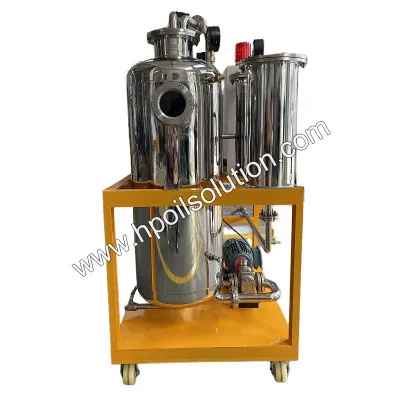 Portable Cooking Oil Recycling Unit, Stainless Steel Oil Purifier