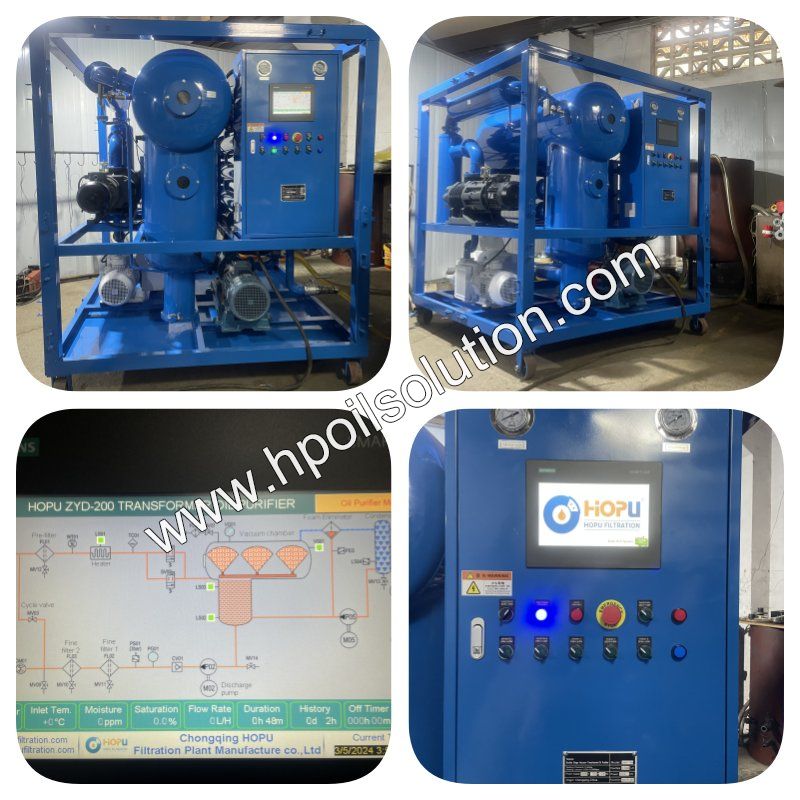 Mobile Insulation Oil Filtration and Treatment Plant