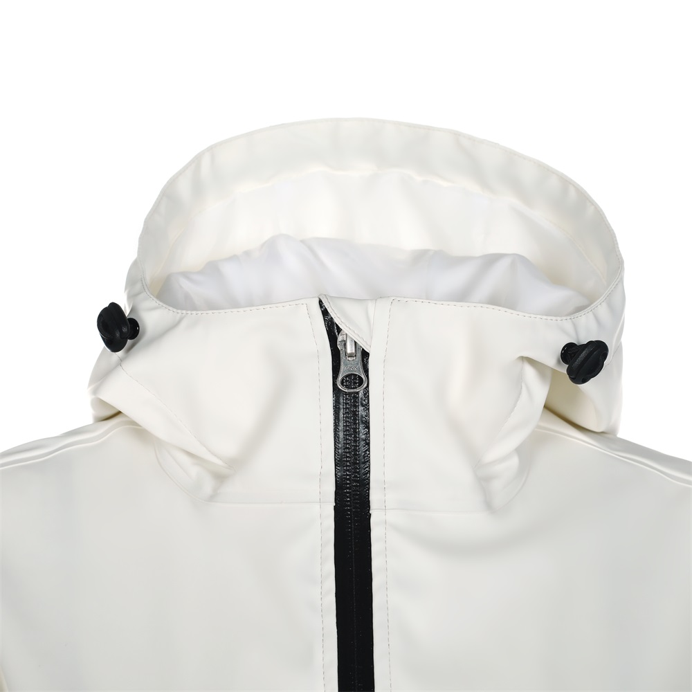 White hot sale pu jacket