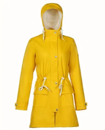 Ladie's Long Raincoat with Lambswool Lining