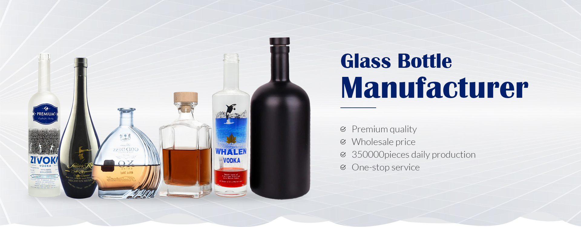 16 oz Glass Bottle Custom Wholesale Price