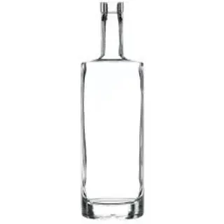 750 ml Clear Glass St. Louis Oval Liquor Bottle