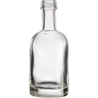 50ml Clear Glass Nordic Liquor Bottle, 18mm Screw Top, 120/cs