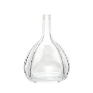 China Manufacturer Antique Shaped Transparent Brandy Glass Bottles