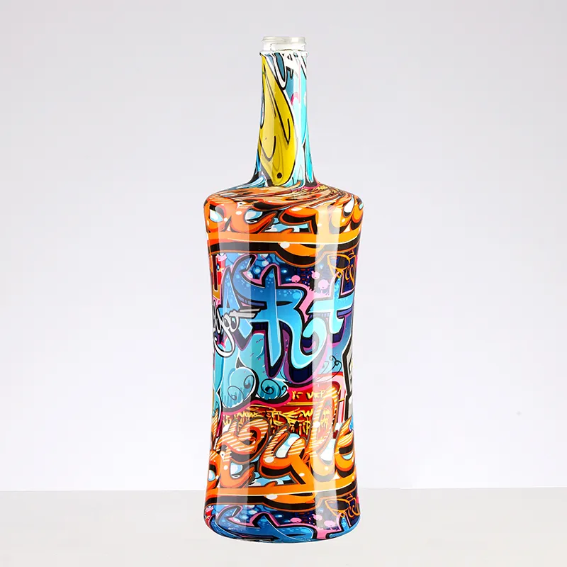 Custom Bulk Coolest Colored Wine Liquor Bottles Affordable Quality