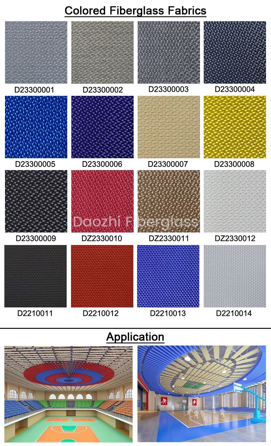 Colored Fiberglass Fabric