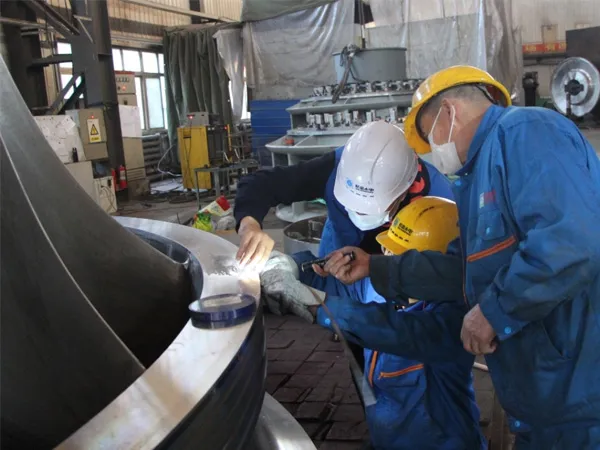 Inspection Francis Runner FAT pour la centrale hydroélectrique de Huangtankou