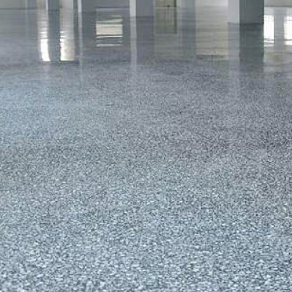 Terrazzo floor coatings