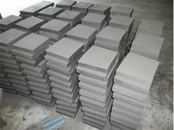Graphite block for rotary kiln