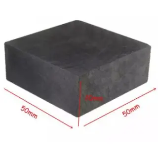Graphite blocks are extruded or iso-molded. Its grain size effects performance and is manufacturing process.