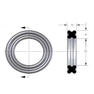 X-Rings, can be used in a wide variety of static and dynamic sealing applications. In reciprocating applications, the X-Ring four-lobed design prevents spiral failure and in rotary applications, it prevents the seal from bunching and failing.