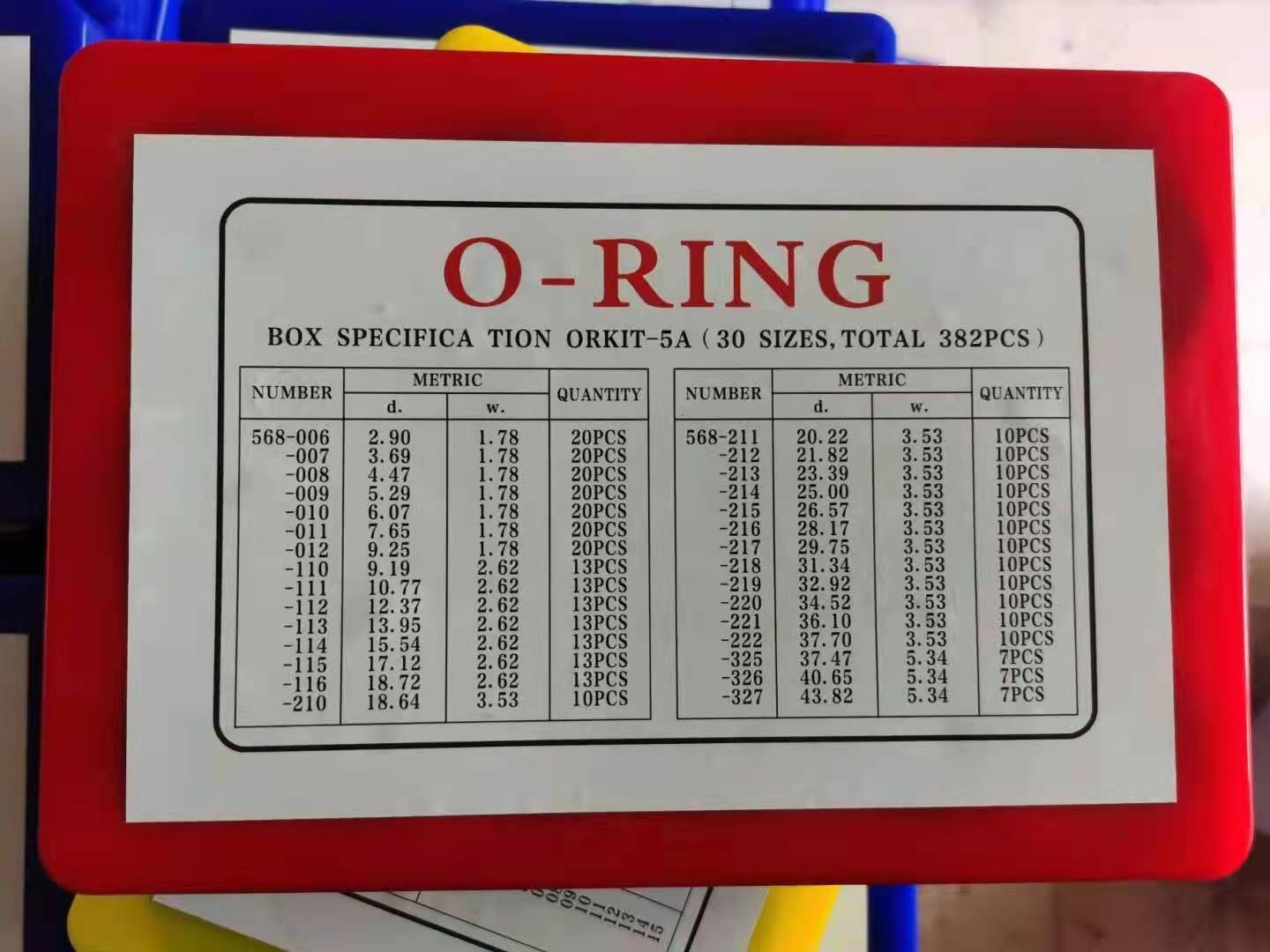 O ring Kit NBR70 oring searies Box Repair seal O-Ring 30 sizes  oring kit set excavator