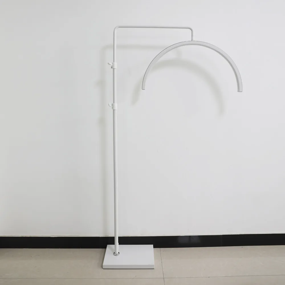 36in Foldable Half Moon Lash Lamp 45W Dimmable LED Metal Floor