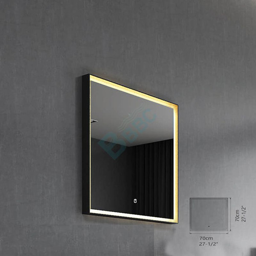 Square Aluminum Frame LED Mirror