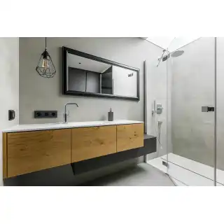 From bathroom medicine cabinets and the surrounding wall cabinets, all the way to the vanity, you are able to create a mood for any lucky visitor with your choice of cabinet styles and colors.