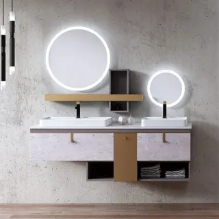This restroom mirror with lights is an eye-catching addition to all modern kits. Simple, beautiful style combines function and sophistication.