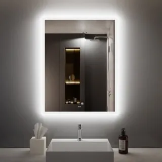 The dimmable led bathroom mirror can be the final highlight of a modern bathroom and toilet.