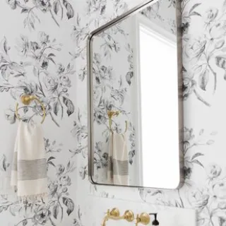 Bathroom mirrors are made of special tempered glass. It protects layers. The mirror surface is explosion-proof.