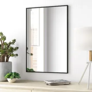 The LED illuminated bathroom mirror emits twice as much light from the back and front.