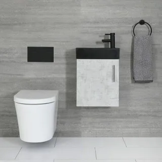By saving a lot of floor space, they are ideal for small bathrooms or challenging configurations.