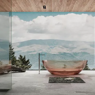 Modern Transparent Freestanding Tub