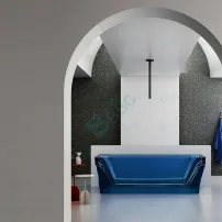 Blue Freestanding Bathtub