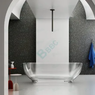 White Transparent Bathtub