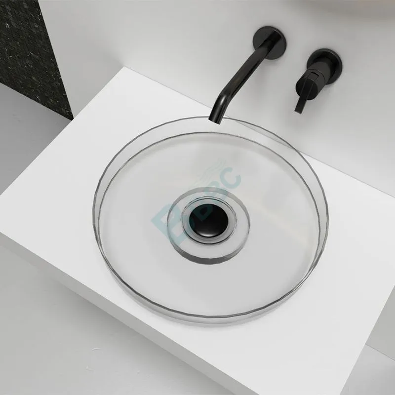 Ø 15 inch Round Transparent Countertop Basin