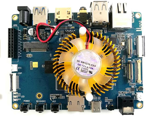 Customised RK3399 single board computer